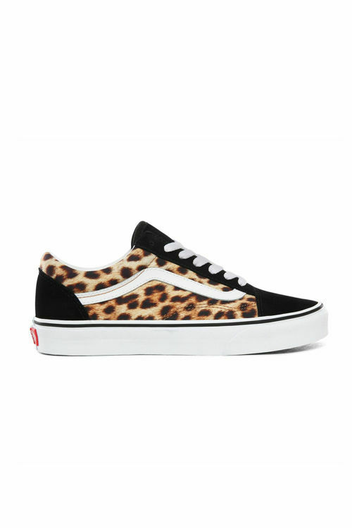 Vans Vn0a4u3b3ı61 Ua Old Skool Ayakkabı (LEOPARD) BLACK/TRUE WHİTE resmi