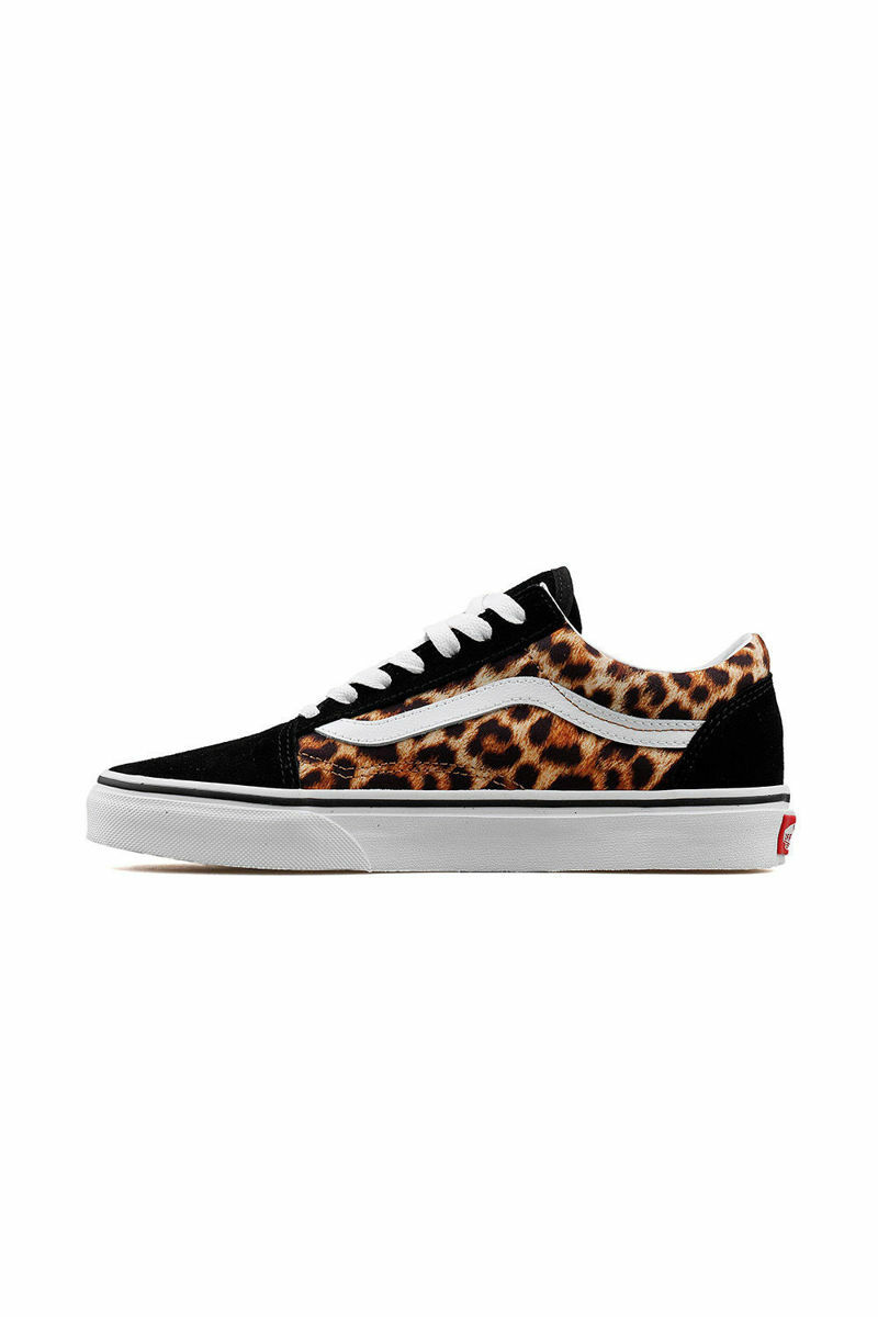 Vans Vn0a4u3b3ı61 Ua Old Skool Ayakkabı (LEOPARD) BLACK/TRUE WHİTE resmi