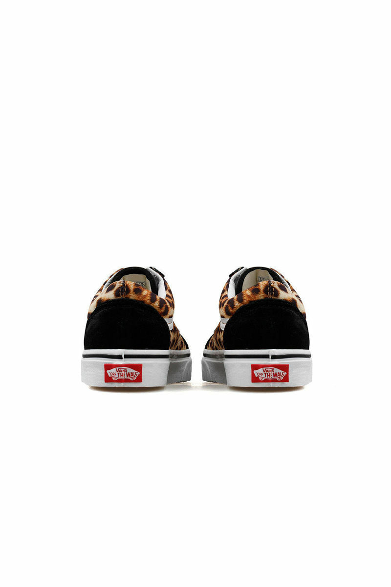 Vans Vn0a4u3b3ı61 Ua Old Skool Ayakkabı (LEOPARD) BLACK/TRUE WHİTE resmi
