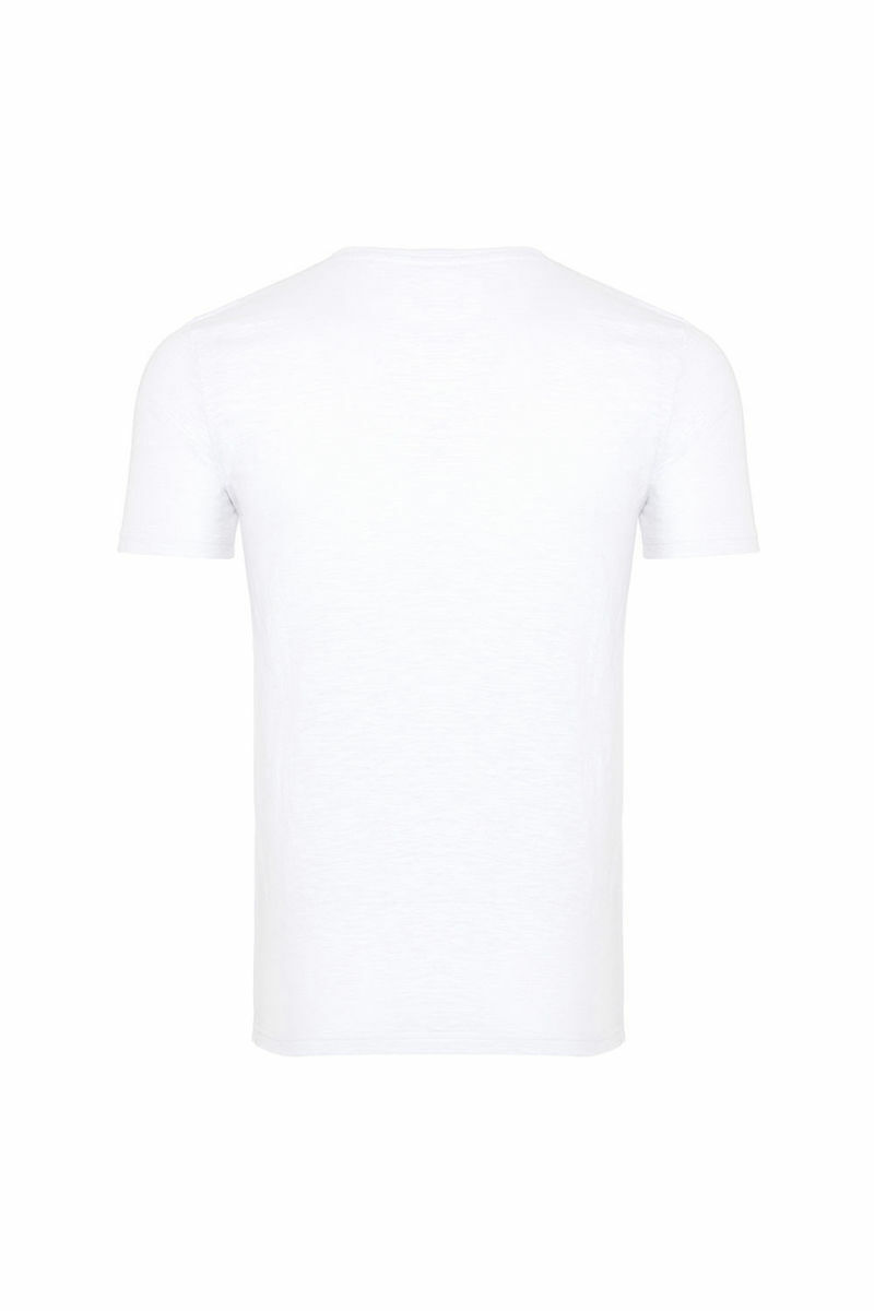New Balance Mpt1118-wt Beyaz Erkek Tshirt BEYAZ resmi