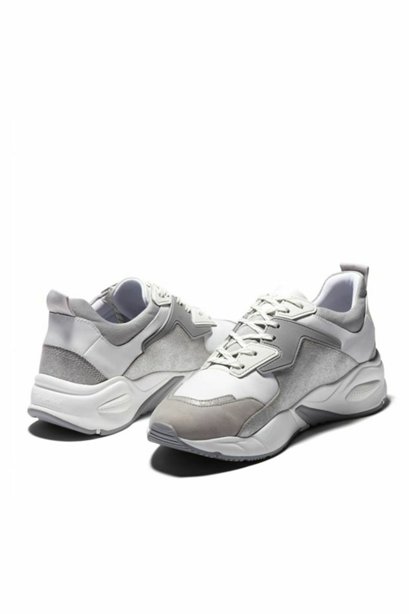 Tımberland Tb0a2apr1001 Delphıvılle Leather Sneak WHİTE NUBUK SLV resmi