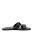 Inuovo 103058 Mntrl Black Kadın Deri Sandalet MNTRL BLACK