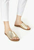 INUOVO  423082 MNTRL GOLD DERİ KADIN SANDALET MNTRL GOLD