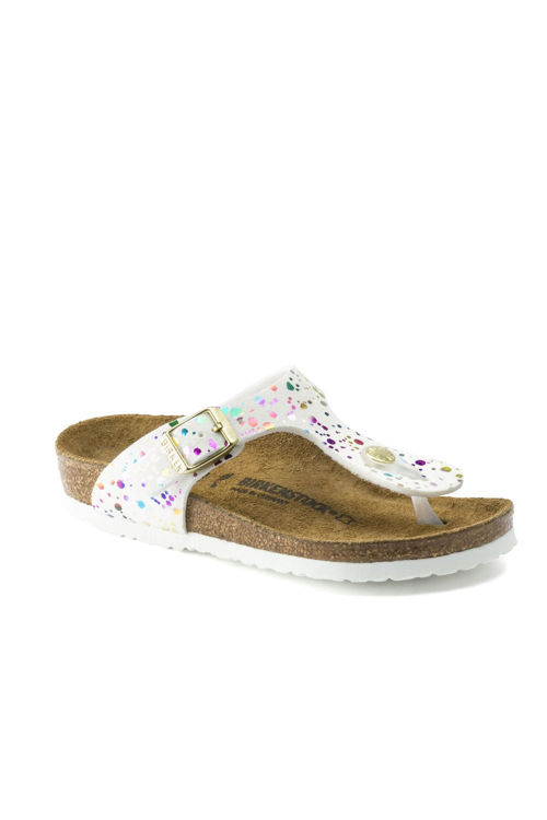 Bırkenstock Gizeh Kıds Bs Terlik CONFETTİ WHITE resmi