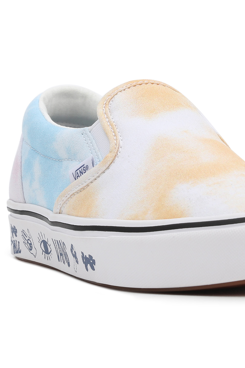 pastel tie dye vans slip on
